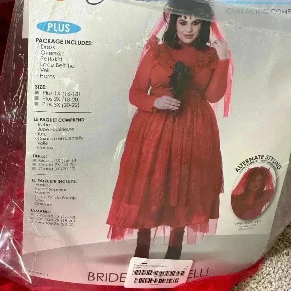 Bride from Hell costume size 1X - Picture 7 of 7